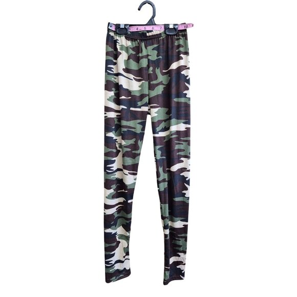 Camo Print Kids Leggings - Picture 3 of 3